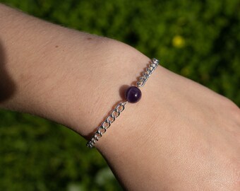 Amethyst Bracelet, Elegant and Minimalistic Style Bracelet