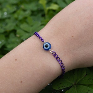 Evil Eye Protection Bracelet, Adjustable Bracelet, Handmade Bracelet, Elegant Minimalistic Bracelet image 7