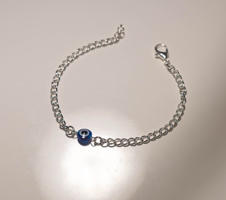 Evil Eye Protection Bracelet, Adjustable Bracelet, Handmade Bracelet, Elegant Minimalistic Bracelet image 3