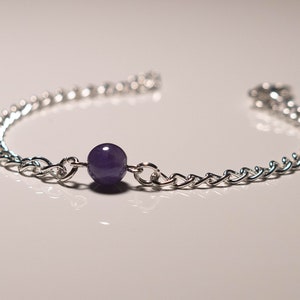 Amethyst Bracelet, Elegant and Minimalistic Style Bracelet image 4