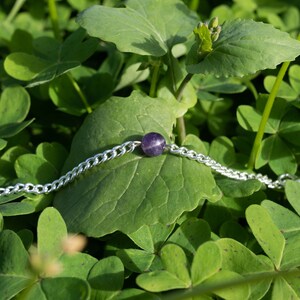 Amethyst Bracelet, Elegant and Minimalistic Style Bracelet image 9