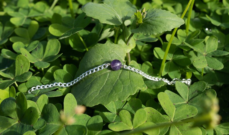 Amethyst Bracelet, Elegant and Minimalistic Style Bracelet image 9