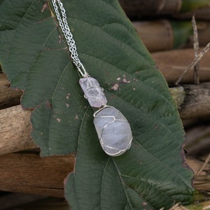 Kunzite Pendant Necklace, Healing Jewelry image 4