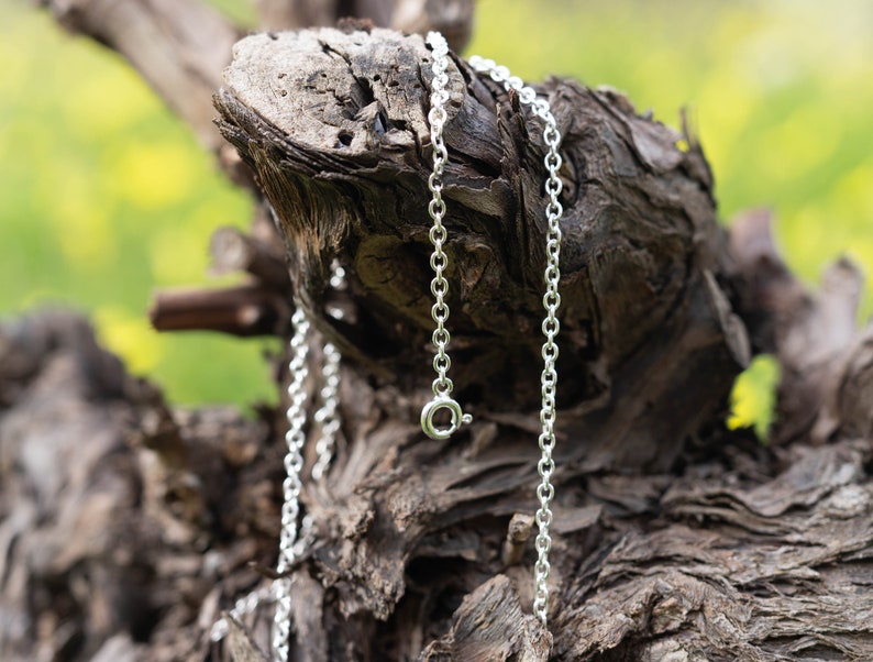 Black Tourmaline Sterling Silver Necklace, Protection Grounding Natural Stone, October Birthstone, Dainty Crystal Silver Necklace image 8