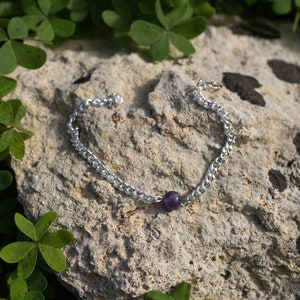 Amethyst Bracelet, Elegant and Minimalistic Style Bracelet image 6