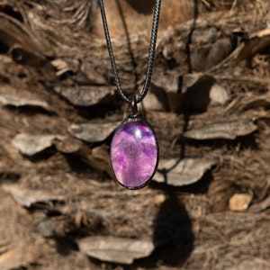 Amethyst Pendant, Healing Stone Jewelry, Calming Necklace image 1