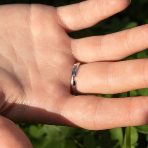 Amethyst Gemstone Ring, Adjustable Ring, Anxiety Ring, February Birthstone, Gift, Handmade Ring, Elegant and Minimalistic Ring image 4