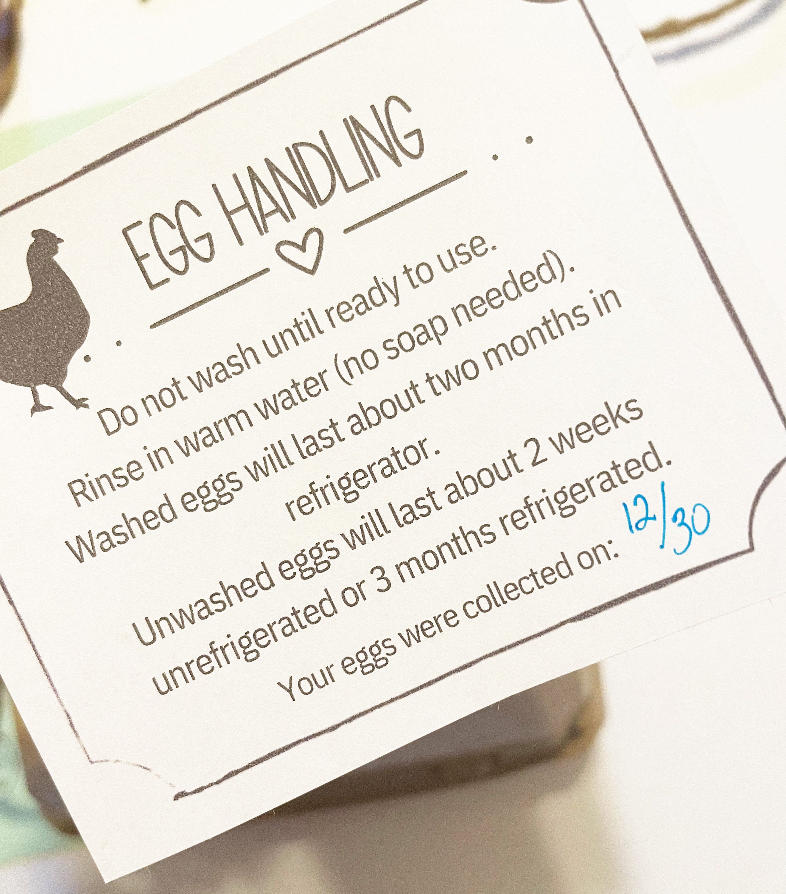 Custom Egg Handling Stickers Egg Label Egg Carton Labels Farmhouse