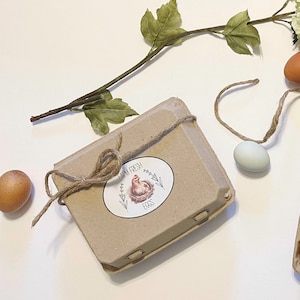 Gepersonaliseerde stickers verse eieren – Aangepaste etiketten op eierdozen – Sticker eierdoos – Etiketten rustieke boerderij – verse eieren – Sticker achtertuin kip