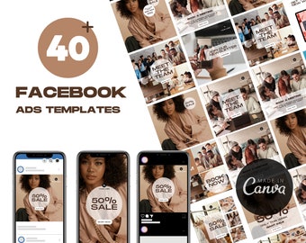 Customizable Facebook Ads & Instagram Templates in Canva: Easy, User-Friendly Design for Effective Social Media Marketing.