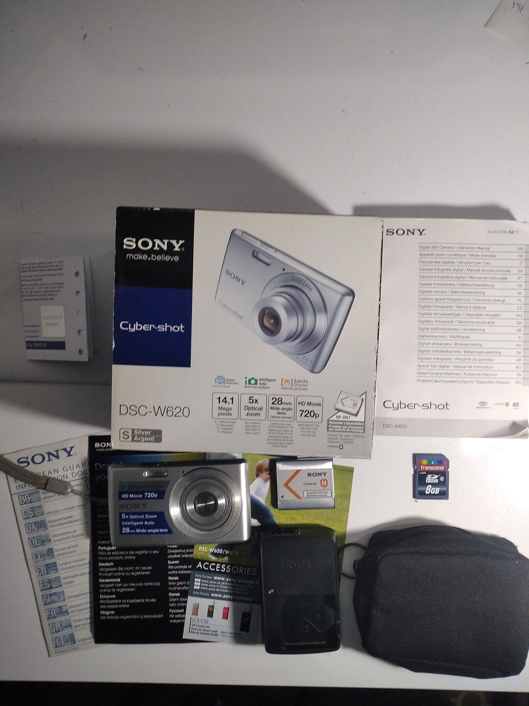 Sony Cybershot DSCW620 14.1MP Digital Camera/vintage Camera /retro