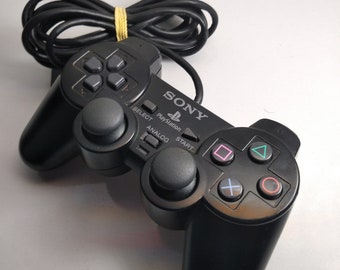 Authentic Sony Playstation 2 PS2 Dualshock 2 Controller Black Genuine  Original 