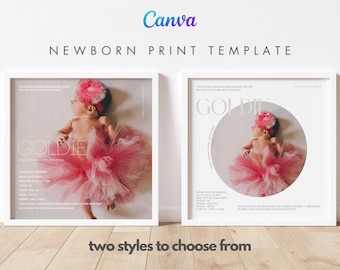 Personalized Newborn Birth Stats Print, Custom Baby Gift (Digital Download)