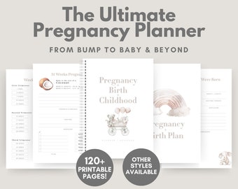 Printable Pregnancy Planner: Bump to Baby Memory Book (Digital Download)