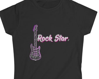 Women's Rock and Roll T-shirt, Rock T-shirt, Woman T-shirt, T-shirt for concert, Rock T-shirt for her, Rock T-shirt for night