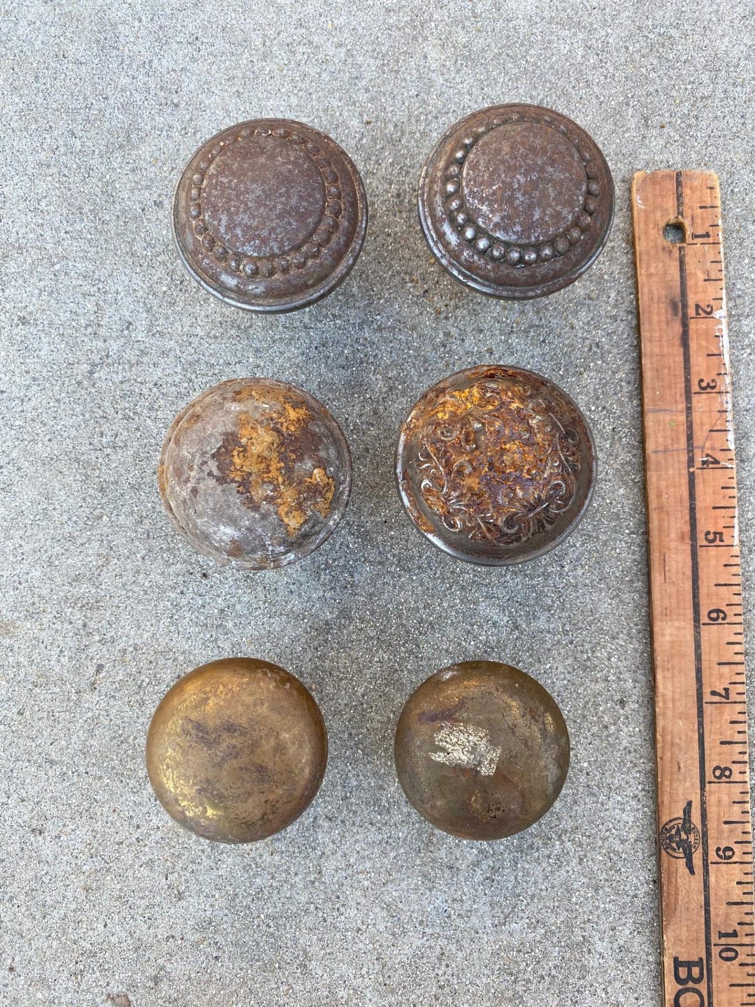 A Lot of 6 Rusty Vintage/antique Door Knobs - Etsy