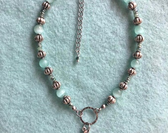 Seafoam Dreamer Beaded Necklace Choker