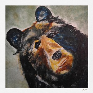 Curious Bear Signed Print