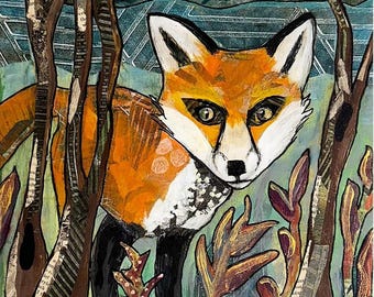 Red the Fox Signed Print