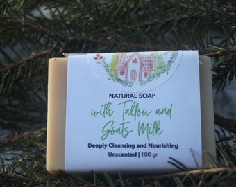 Tallow Soap with Goats Milk