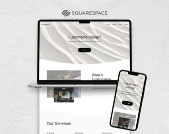 Squarespace Website Template for Design Agency Freelancer Minimalist Template Squarespace Theme Coaching Template Website Luxury Template