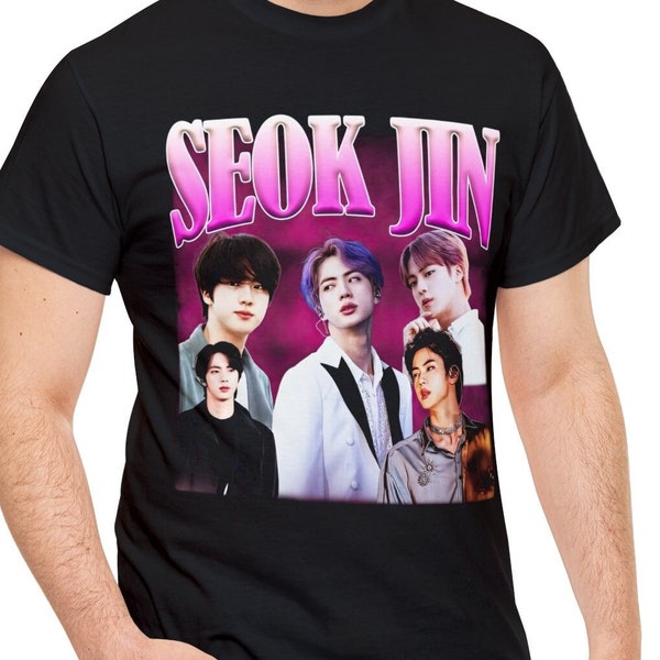 Seok Jin Moon T-Shirt - BT S T-Shirt - Moon Shirt - Kim Seok Jin Tee - Vintage Shirt - K Pop Shirt - Idol Shirt - Unisex Heavy Cotton Tee