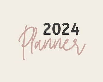 2024 Calendar, Budget planner, Affirmations, Goals, daily planner. All in one