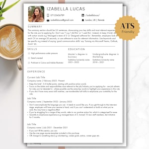 Paquete de CV/currículum profesional / Compatible con Word, Canva y Pages / Descarga instantánea / Plantilla para carta de presentación, preguntas y respuestas de solicitud y referencias