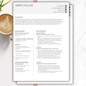 Paquete de CV/currículum profesional moderno (Word, Canva, Pages) con plantillas de carta de presentación, preguntas y respuestas y referencias incluidas.