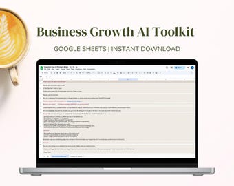 Small Business Growth Toolkit | 20 AI Templates for ChatGPT | Marketing, Planning & Strategy Guide | Bundle