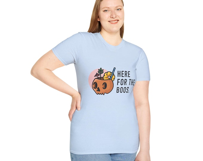 Halloween Graphic T-Shirt, Unisex Softstyle Tee, Funny Halloween Shirt, Fall Festivities Top, Seasonal Humor Tee