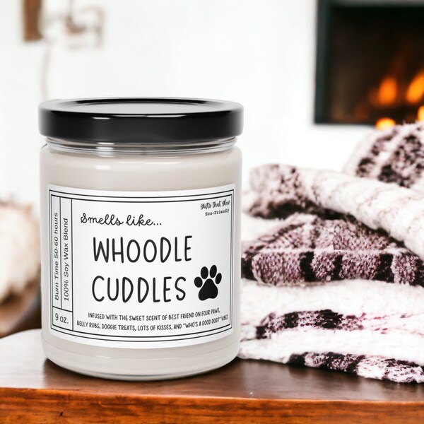 Whoodle Gift | Dog Owner Gift | Funny Candle for Women | Gift for Pet Owner | Whoodle Mom | Birthday Gift for Dog Mom | Dog Lover
