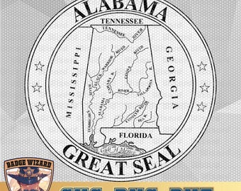 Alabama Great Seal Vector Art, Cricut Cut File (SVG, PNG, DXF)