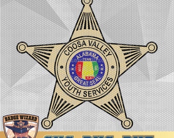 Coosa Valley Youth Services Badge SVG, Cricut, Dxf, Cut File