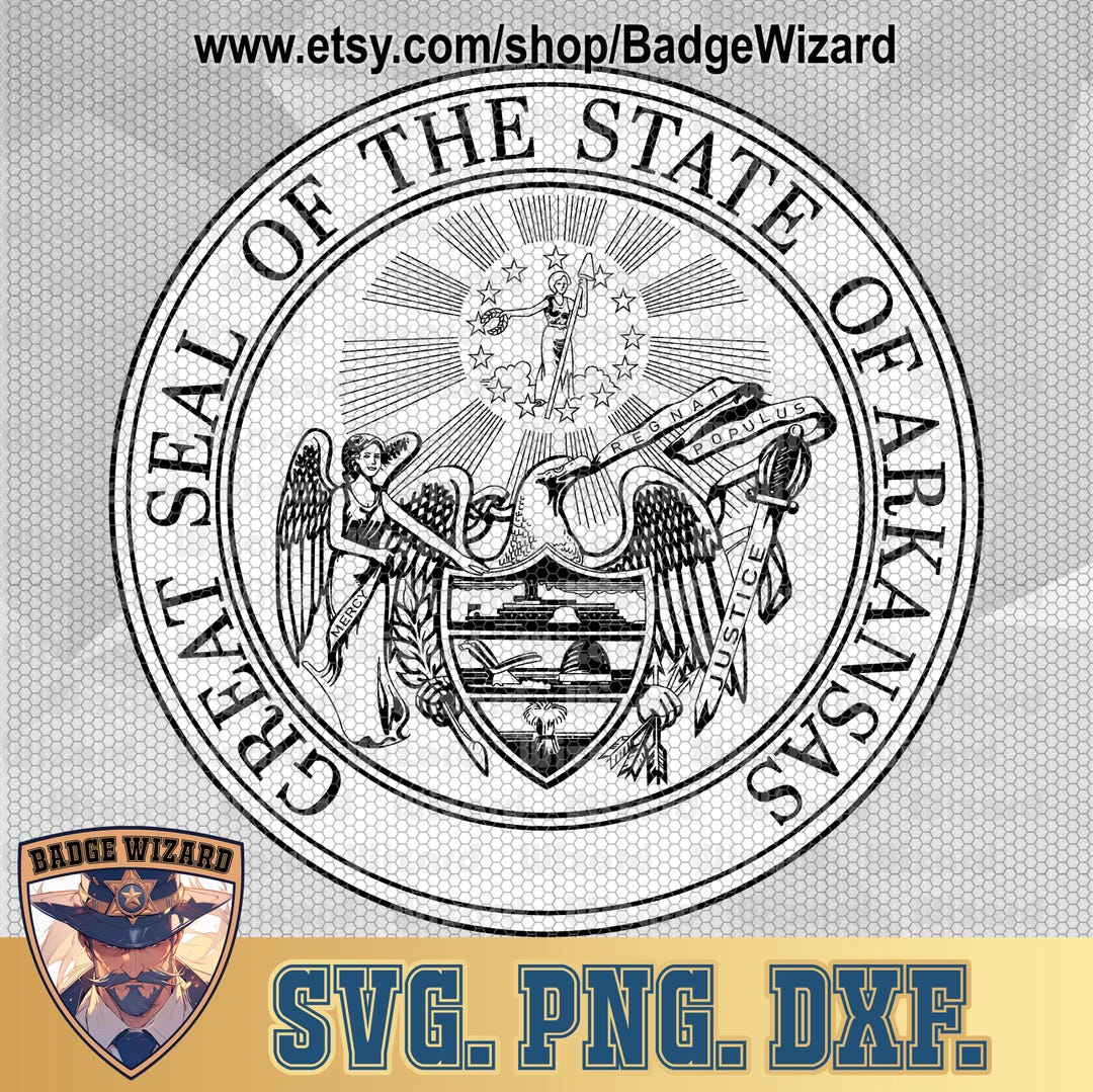 Arkansas State Seal SVG, PNG Cut File - Etsy