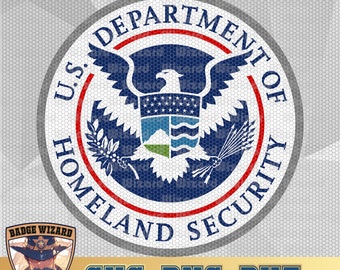 US Department of Homeland Security Colorized SVG , homeland security png and Dxf, Cricut Ready Vector Art, Cut file badge design