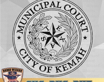 テキサス州ケマ市裁判所 SVG、TX裁判所ベクターアート（デジタルダウンロード）