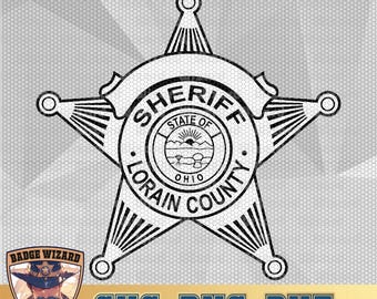 Lorain County Ohio Sheriff Badge SVG Bundle (Digital Download)