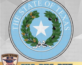 Sello del estado de Texas SVG coloreado, cricut del estado de TX, png del estado de Texas, Dxf, Cricut Ready Vector Art, diseño de insignia de archivo cortado
