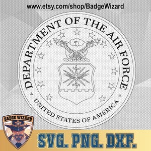 United States Air Force Seal SVG , United States Air Force Seal PNG, Dxf, Cricut Ready Vector Art, Cut file