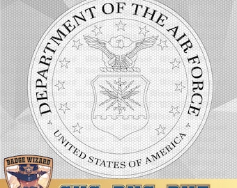 US Air Force Seal Vector Art (svg, png, dxf) Cricut Ready (Digital Download)