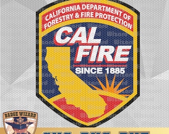 Cal Fire Badge Vector Art (svg, png, dxf) (Digital Download)