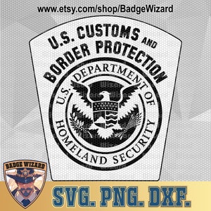 US Zoll und Grenzschutz SVG, uscbp png und dxf, Cricut bereit Vektor Art, Schnittdatei Abzeichen Design