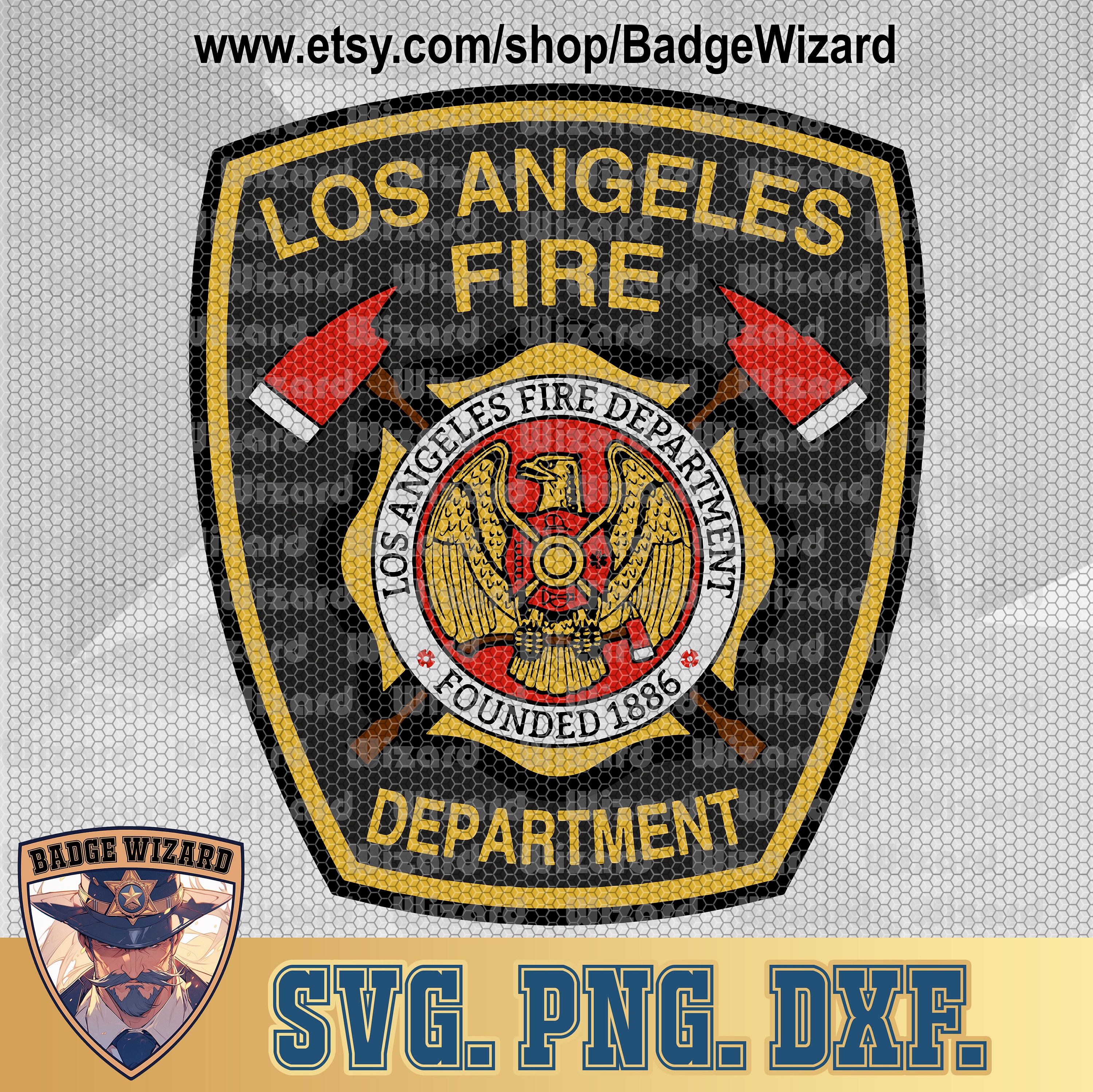 LA Fire Department エンジニア バッジ Los Angeles County