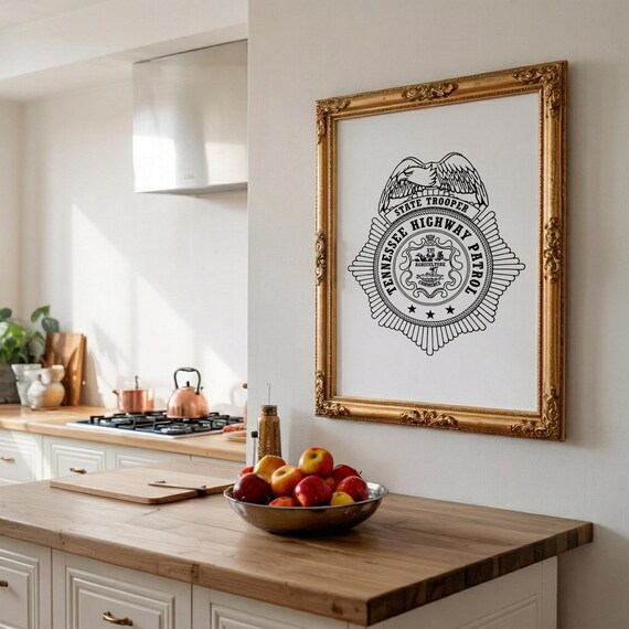 Tennessee Highway Patrol Badge SVG, THP Trooper Vector Cut File - Etsy
