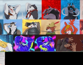 Canine Characters Adult 18+ 21"x60" Daki Pillow covers