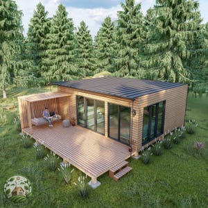 Plannen moderne huisjes 20'x25', plattegronden kleine huisjes, doe-het-zelfblauwdruk, plattegronden kleine huisjes, plattegrond kleine woning