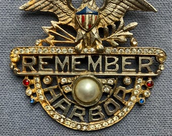 Remember Pearl Harbor Brooch