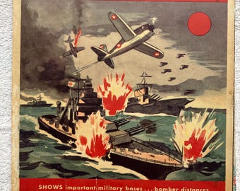 1942 JAPAN WAR MAP