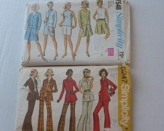 Two Vintage Ladies Simplicity Sewing Patterns Size 10.